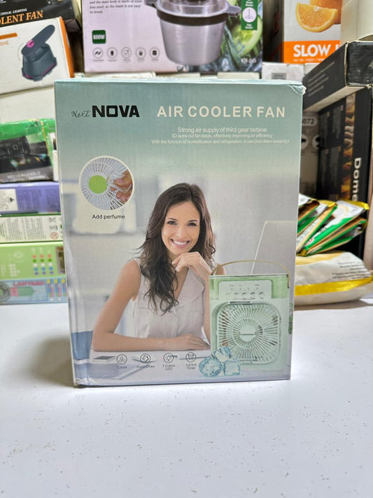 Next Nova 10" Portable Air Cooler Fan – 3-in-1 Cooling, Mist & LED Light
