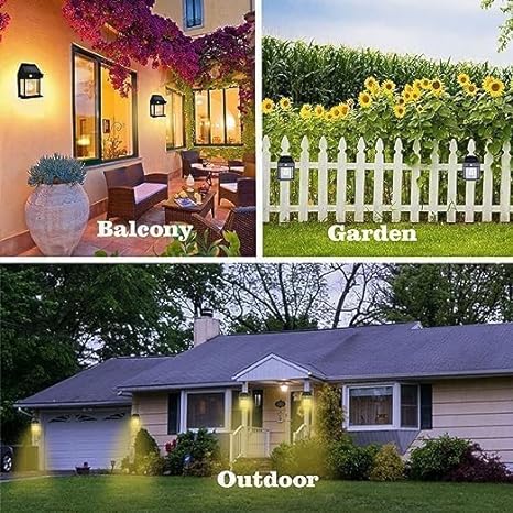 Solar Outdoor Wall Lamp – Warm LED Garden Villa Night Light with Auto Sensor | Continum