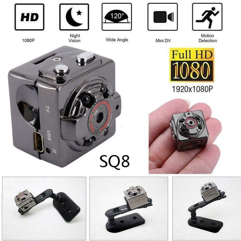 SQ8 Mini Hidden Camera 1080P – Night Vision, Motion Detection, Portable Security DV | Continum