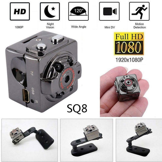 SQ8 Mini Hidden Camera 1080P – Night Vision, Motion Detection, Portable Security DV | Continum
