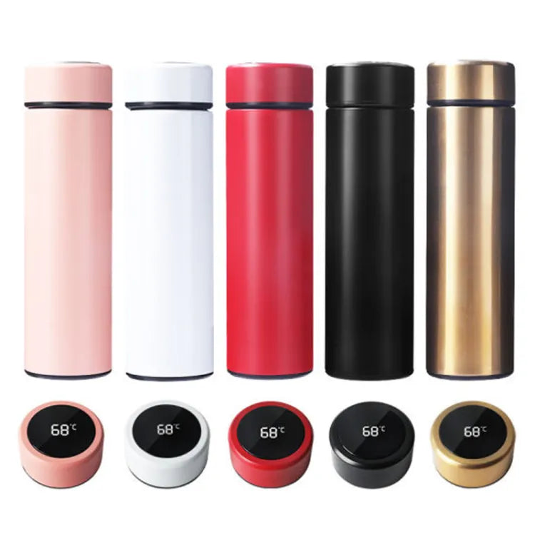 LED Temperature Display Vacuum Flask – Stainless Steel Insulated Water Bottle & Coffee Cup | Continum