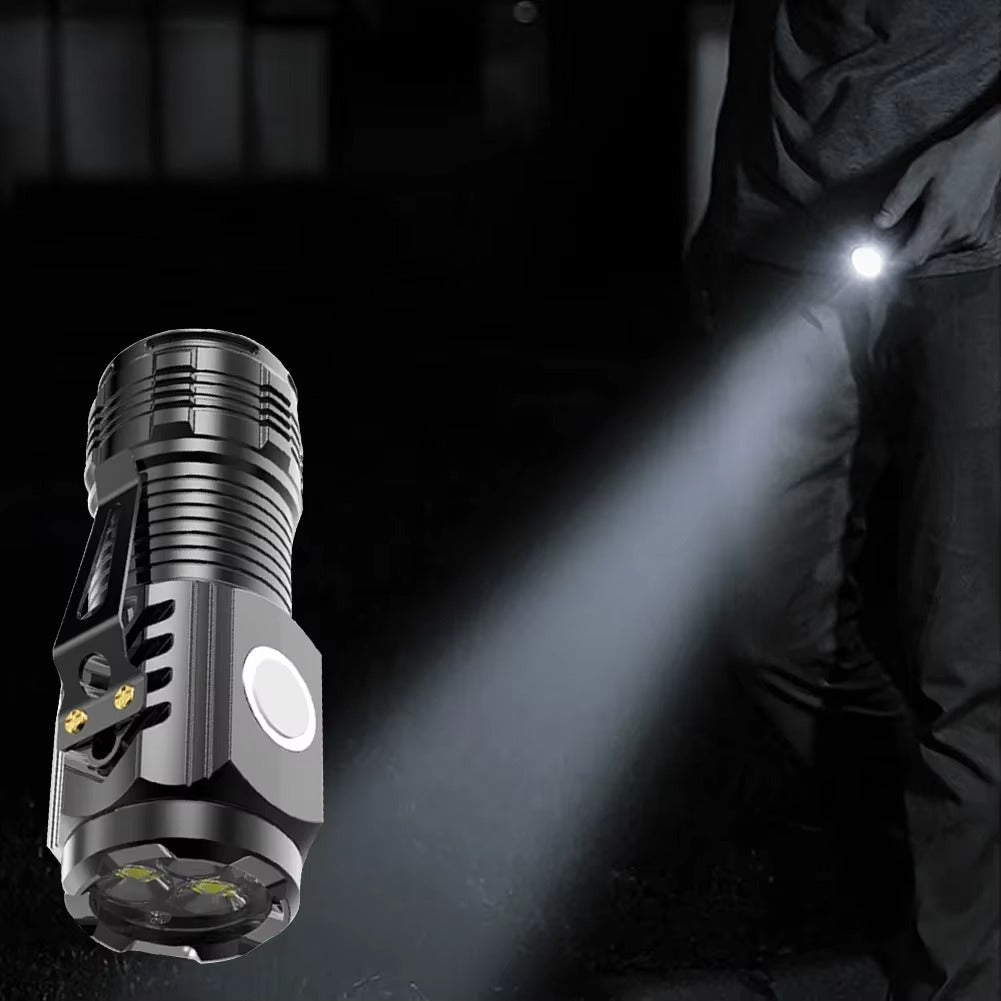 Mini Pocket Flashlight – USB Rechargeable, Waterproof, 500M+ Range with Clip & Keychain | Continum