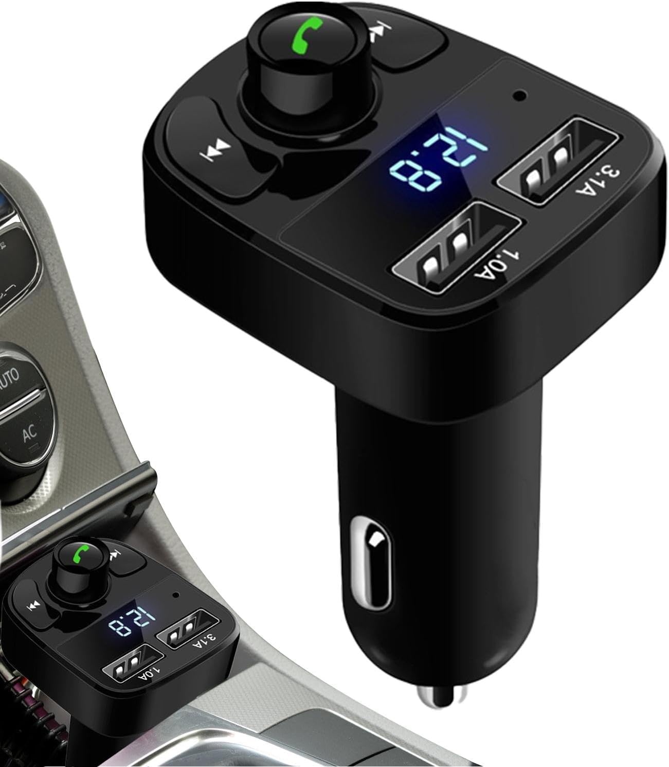 X8 Car FM Transmitter & MP3 Player – Bluetooth 5.0, Dual USB 3.1A, Noise Canceling | Continum