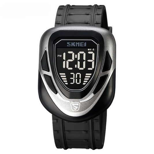 SKMEI 1833 Digital Sports Watch – LED Display, Waterproof, Stopwatch & Alarm | Continum