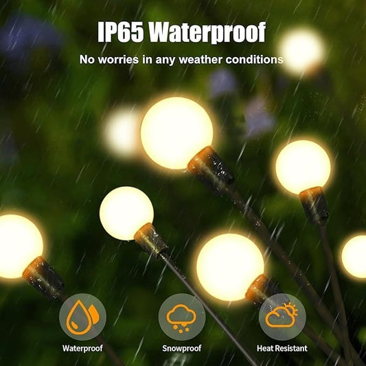 Solar Firefly Garden Lights – Waterproof Warm Decorative Outdoor Lighting | Continum