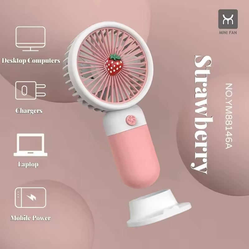 Rechargeable Mini Handy Fan – Cute Portable USB Cooling Fan for Kids & Travel | Continum
