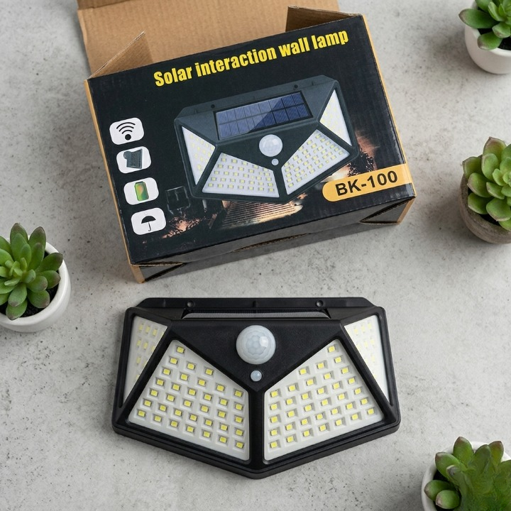 100 LED Solar Motion Sensor Wall Light – IP65 Waterproof | Continum
