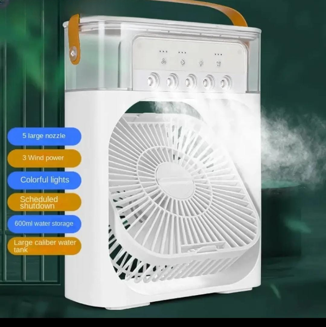 Next Nova 10" Portable Air Cooler Fan – 3-in-1 Cooling, Mist & LED Light