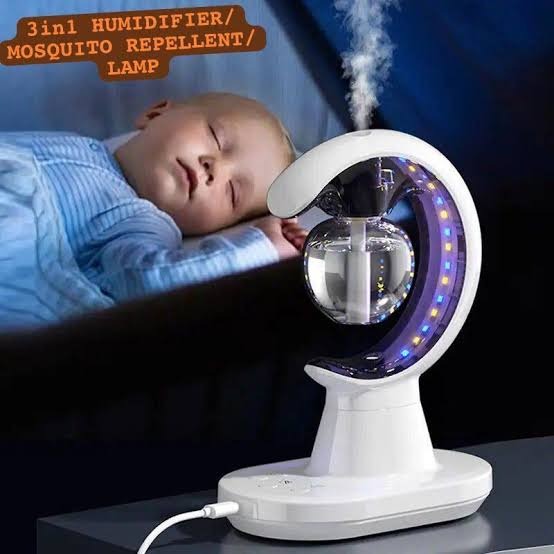 Better Air, Better Skin, Better Sleep – 3-in-1 Mosquito Repellent, Humidifier & LED Lamp