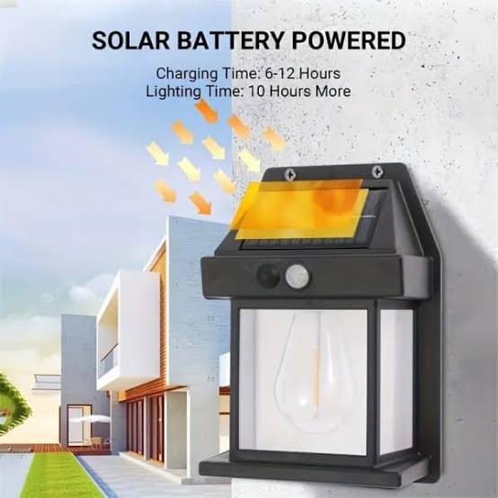 Solar Sensor Light – Outdoor Wall, Garden & Camping Bulb