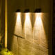 3W Solar Down Wall Light (IP65 Waterproof, Zero Wiring,Auto Sensor)