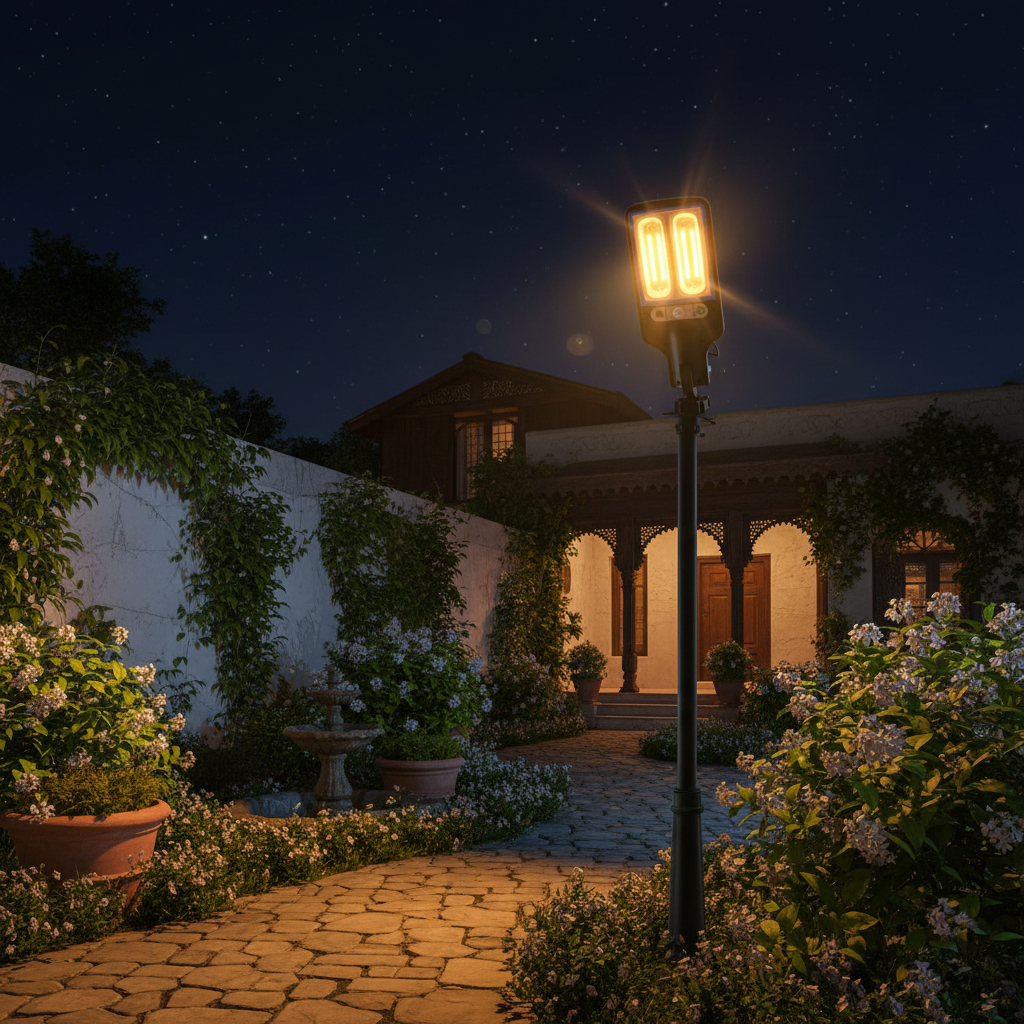EL-2713 40W Solar Street Lamp – Remote Control, Motion Sensor, Warm Light | Continum