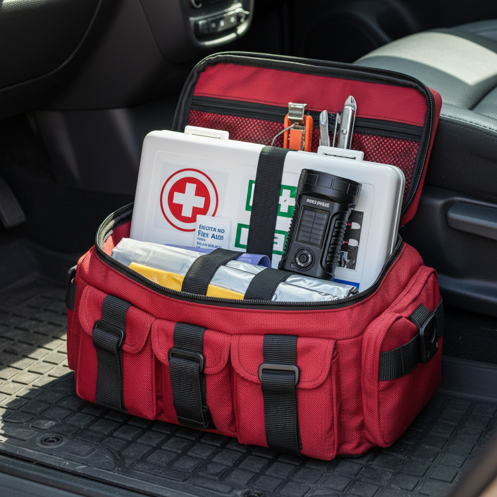 SGOD solar torch in car emergency kit