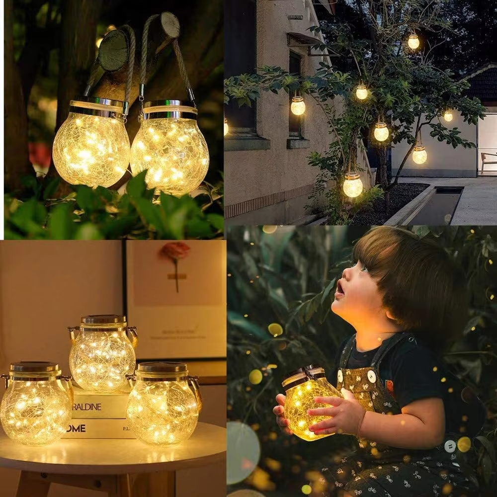Solar Lantern Outdoor Crack – Decorative Garden Light