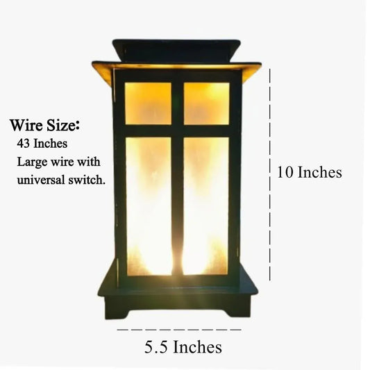Wooden LED Table Lamp – Warm Golden Glow, Black Finish for Home, Bedroom & Office | Continum