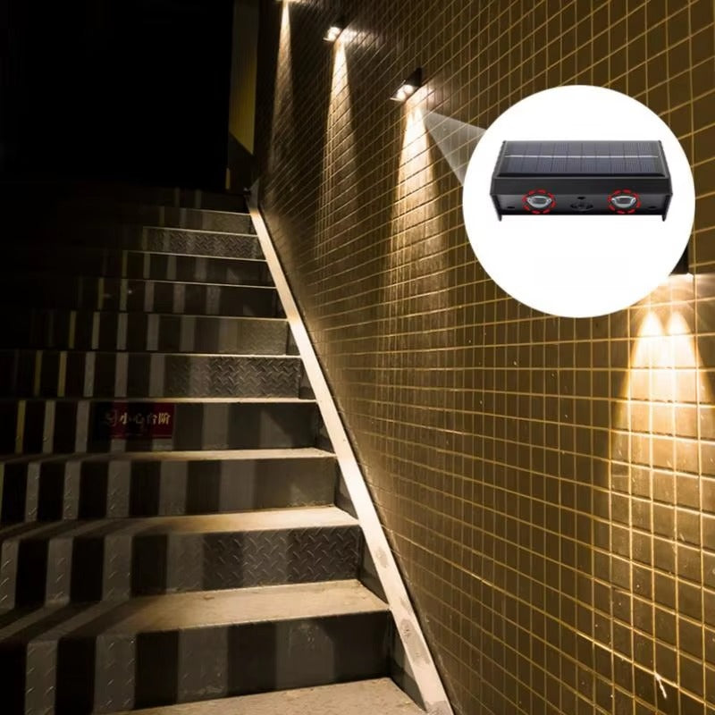 3W Solar Down Wall Light (IP65 Waterproof, Zero Wiring,Auto Sensor)