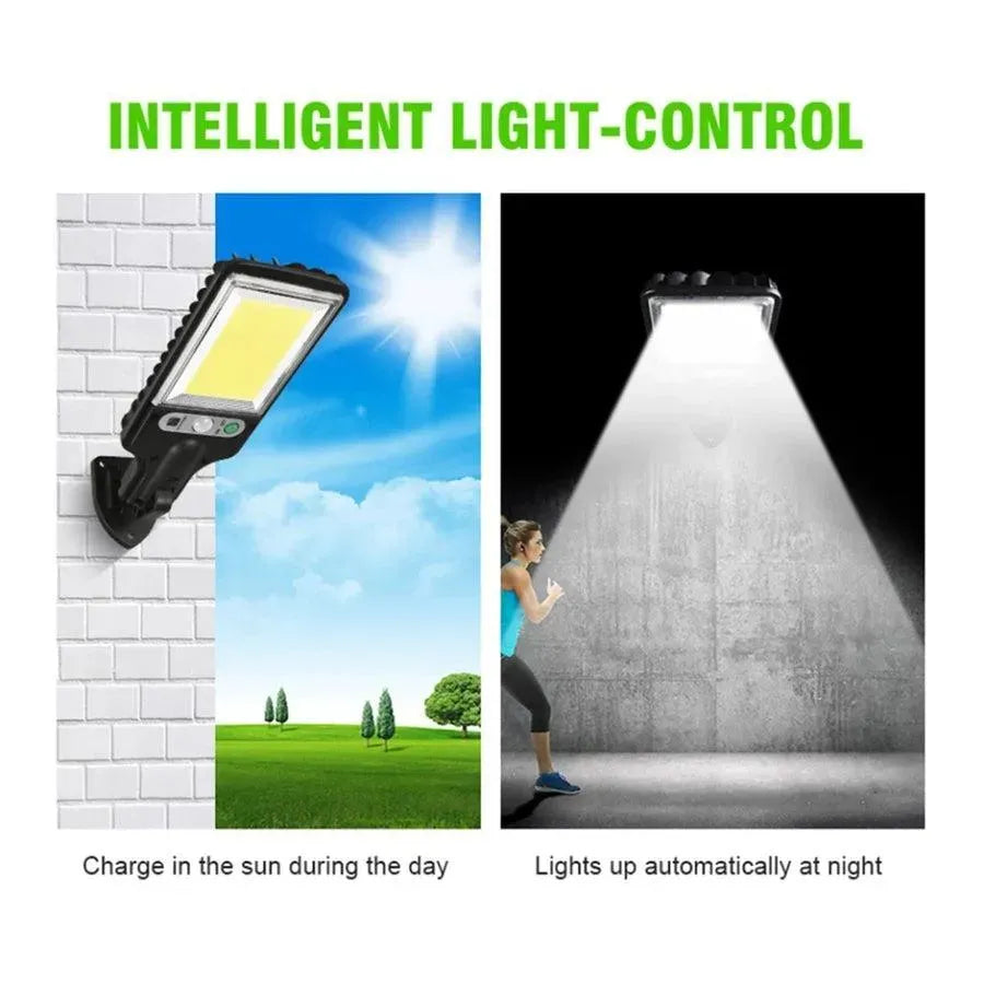 6 LED Solar Street Lamp – 3 Modes, Human Sensing, Super Bright Outdoor Light | Continum