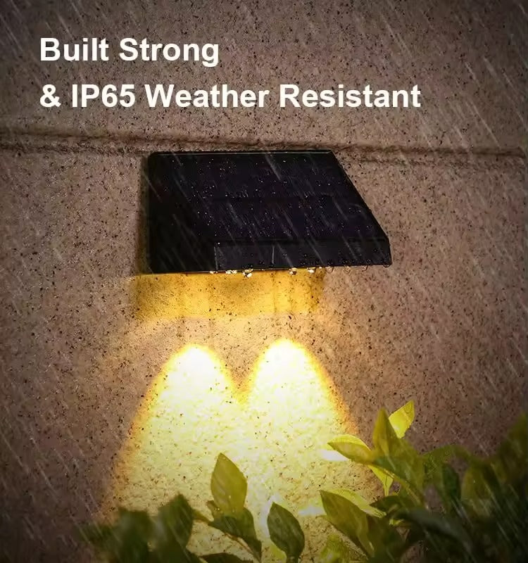 3W Solar Down Wall Light (IP65 Waterproof, Zero Wiring,Auto Sensor)