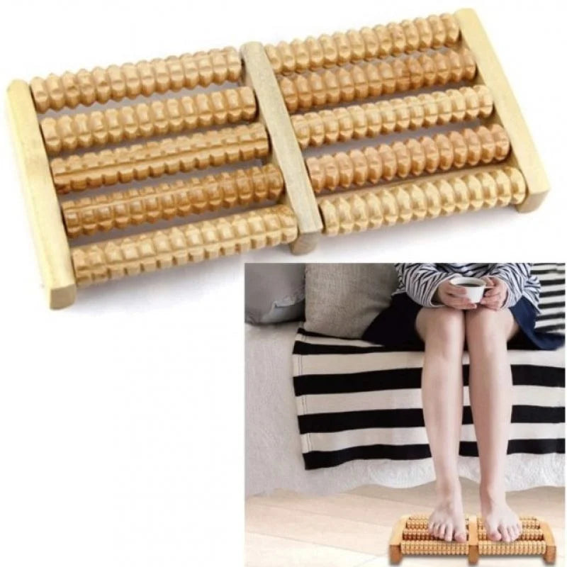 Wooden Foot Roller Massager for Foot Pain & Stress Relief